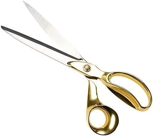 UXCELL повеќенаменски прецизни ножици за прилагодување 9,4 инчи од не'рѓосувачки челик домашна употреба на крпа од бронза