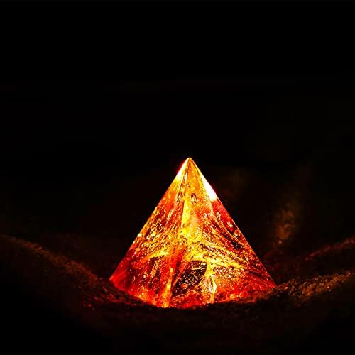 Кристално заздравување пирамида украс за позитивна енергија јога духовна просторија декор хартија за лекување на заздравување примаид за чакра