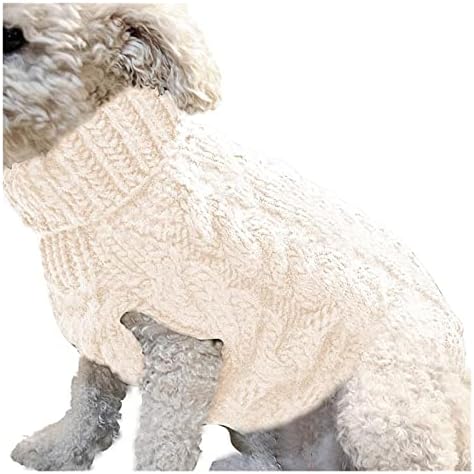 Sxnbh Топло кучиња џемпер зимска облека тешка облека плетена миленичиња мачки кученца облека за облека за облека за џемпери