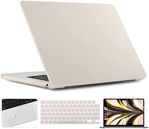 Twolskoo за MacBook Air 13,6 инчи случај 2022 2023 Објавување модел A2681 M2 чип, замрзнат мат тврда обвивка со TrackPad Film & Cover Cover