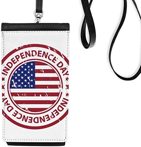 Денот на Денот на независноста на САД, црвен поштенски телефон Телефонски чанта, виси мобилна торбичка со црн џеб