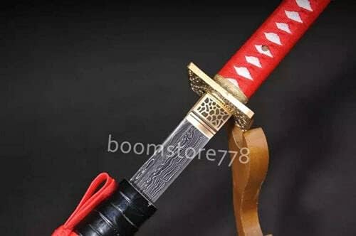 Pjxc ko-katana damascus преклопен челик рачно изработен јапонски самурај борбен меч