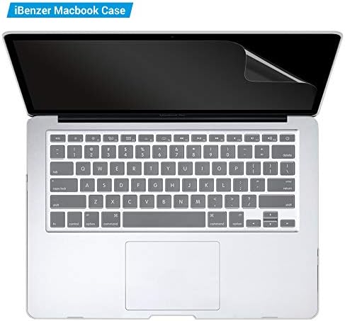 Ibenzer компатибилен со MacBook Pro 13 Inch Case A1278 Release 2012-2008, пластична тврда школка кутија со покривка на тастатурата
