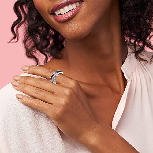 2023 година Нов повеќебоен цирконски украс прстен свадба дами рачен украс забава прстен целосен засилен циркон прстен тинејџери