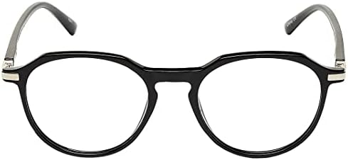 ВК Мода Женска Оливија Модни Читатели Тркалезни Очила За Читање, Црна, 137 + 3