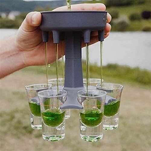 FZZDP 6 шут стакло носител на држач за пиење пијалоци за пиење игри бар коктел вино брзо пополнување алатка за пополнување кади диспензерот