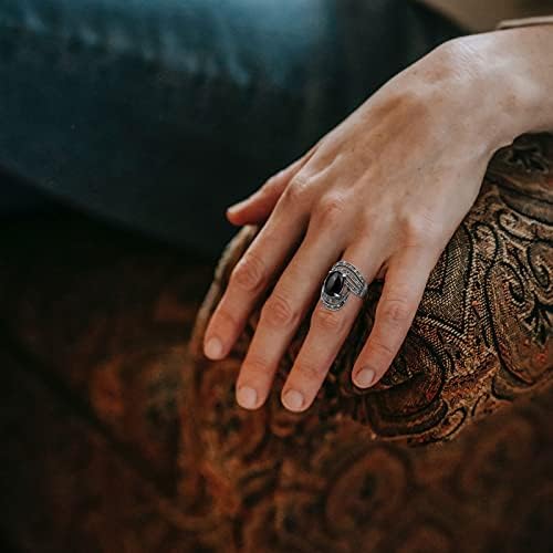 2023 година Нов гроздобер накит камен невеста Бохо свадба Голем етнички антички свадбен кристален прстен за жени прстени прстени прстени