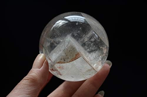 Висока височина на тибетската Хималајска висока надморска височина чиста фантомска кристална кварц топка сфера Орб 2,40 инчи духовно