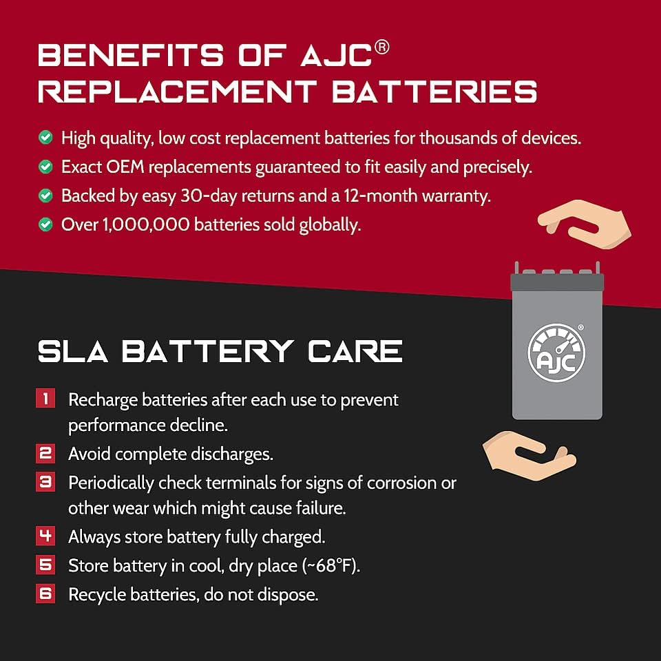 AJC Батерија Компатибилен Со Сајбер-Моќ Сајбер Штит CS24C12V2-Е 12v 7Ah UPS Батерија