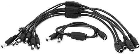 Батерии за фотоапарати AEXIT CCTV, полначи и додатоци DC 5.5x2.1 mm 1 до 2 машки до женски кабелски кабел за напојување Конектори за напојување
