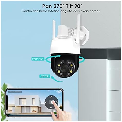 5MP WiFi IP камера 20x Оптичко зумирање човечко откривање PTZ камера паметен дом во боја на ноќна визија CCTV CAMERA CAMERA MONITOR