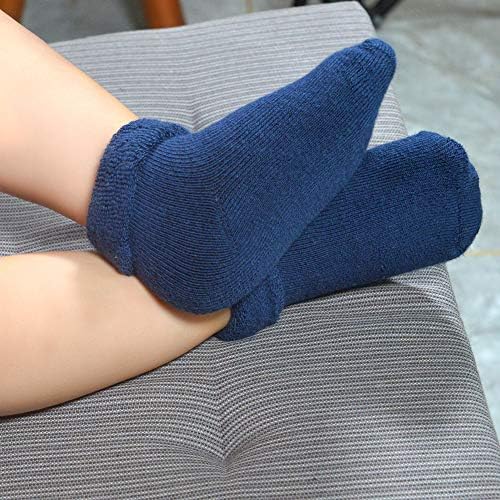 Јакидар 6 пара бебешки чорапи дебели топли чорапи за новороденчиња од новороденче чевли за чорапи