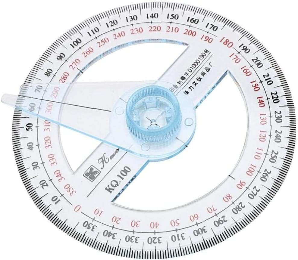 360 степени протакторски владетел професија за мерење на алатки за мерење на агол за училишна канцеларија 10см практично