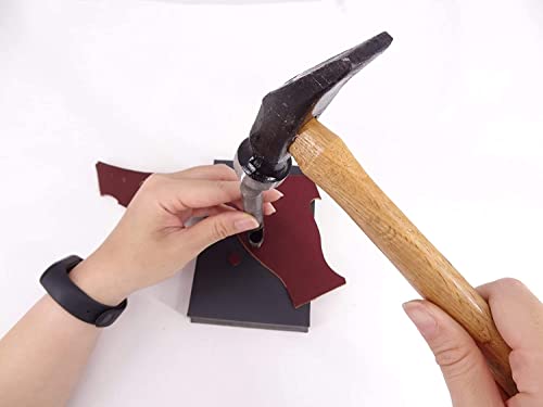 Направено во Тајван 1 парчиња 8мм дупка од кожа занаетчиска алатка за кожа од кожа DIY тркалезен удар