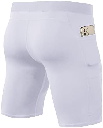 Анавакија Компресија шорцеви за мажите џеб трчаат долна облека тренингот атлетски