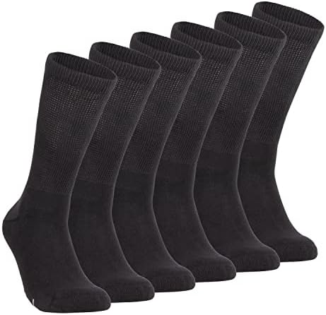Камлео дијабетични чорапи за мажи, необврзувачки чорапи, удобни чорапи за циркулација, чорапи за невропатија, перничиња чорапи, 3 пара