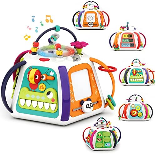 Јосицил Бебе Музичка Активност Коцка Играчки За Момчиња И Девојчиња 18 + Месеци, Едукативен Центар За Учење Игри За Бебиња 2 +