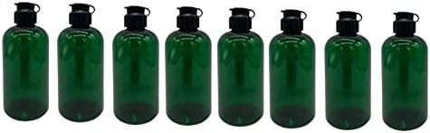 Природни фарми 8 мл Зелена Бостон БПА бесплатни шишиња - 8 пакувања со празни контејнери за полнење - есенцијални масла - ароматерапија
