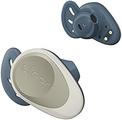 Cleer цел спорт Вистински безжични ушни уши со 20 -часовна батерија, за вежбање и вежбање, отпорни на вода и пот, контроли на допир