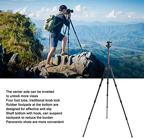 Статив за камера, Лесен Панорамски СТАТИВ ЗА КАМЕРА Од 1,6 Метри Од Алуминиумска Легура, Прилагодлив Универзален Статив, За Селфи,