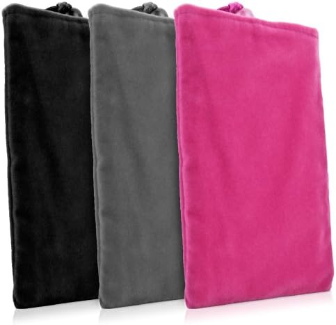 Boxwave Case за Blu C5 - кадифена торбичка, мека велурна ткаенина торба ракав со влечење за Blu C5, Blu C5 | Студио Г4 - кул сива