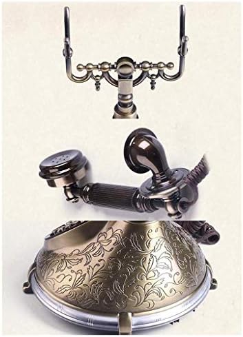 Телефонски антички фиксен телефон со високи луксузни домашни ретро жичен фиксни телефон за домашна декорација на домови