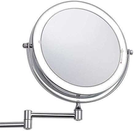 Новоцес wallид монтирање суета шминка огледала зголемувачки хотел бања за бричење на козметичко огледало двојно преклопување на