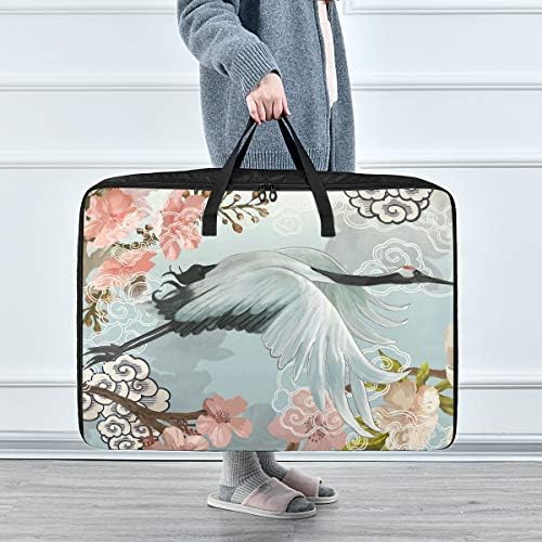 Торба за Складирање Облека Од емеливор Под Креветот За Ватенка-Торба За Организатори На Јапонски Кран Со Голем Капацитет Со Патенти