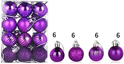 Божиќни украси - божиќни украси за топка за Божиќ - 24 парчиња 1,18 Божиќни дрвја распрскуваат украси за украси за празници