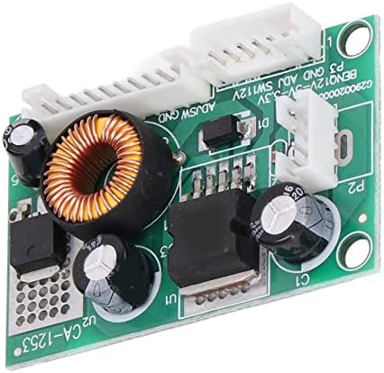 Модул за конвертор на напон, интерфејс од 12V до 5V 3.3V 3 Едноставно работење PCB LCD практична табла за напојување за слаба струја