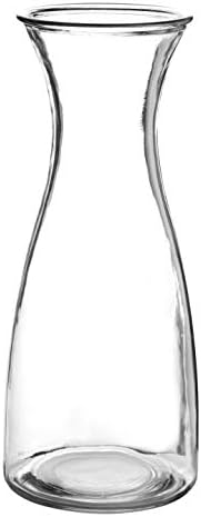 3-парчиња стакло карафе сет-1 литарски бокали за забава-10 инчи високи бокали-шишиња со вода или млеко