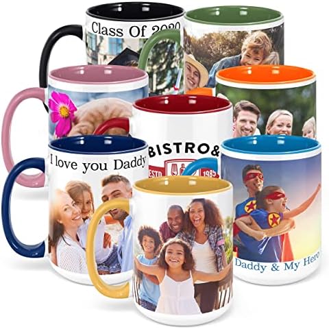 Прилагодено фото кафе чаши, 15 мл, персонализирани чаши со слика, текст, име - Персонализирани подароци за V ден, дечко, девојка, канцеларија,