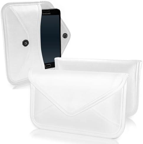 Boxwave Case Компатибилен со Vivo Y95 - Елитна торбичка за кожен месинџер, синтетички кожен покрив дизајн на пликови за виво Y95 - Брегот