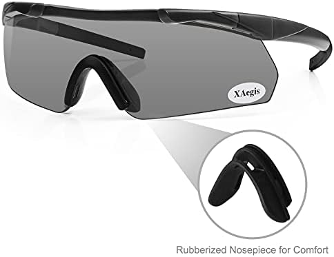 Xaegistac тактички очила за стрелање со 3 заменливи леќи со големо влијание врз очите
