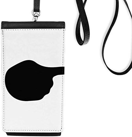Десен гест, образец на модел Телефонска чанта, виси мобилна торбичка со црн џеб