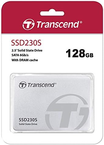 Трансцендент 128 GB SATA III 6GB/S SSD230S 2.5 ”цврста состојба на погон TS128GSSD230S, сребро