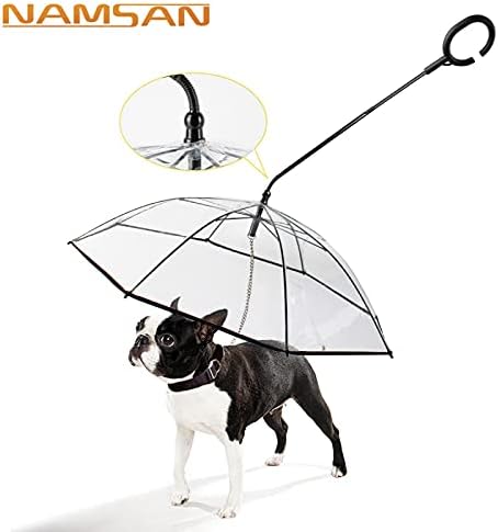 НЦ Транспарентен Пет Чадор Куче Ц-Тип Чадор Миленичиња Материјали Прилагодливи Дождлив Ден Одење Куче Влечење Јаже