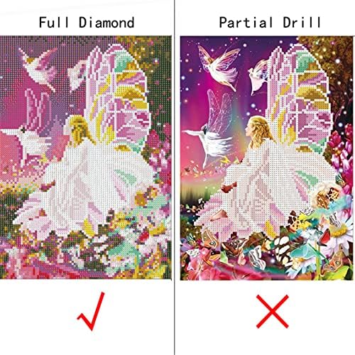 Дијамантско сликарство апстрактен цвет, 32x88in квадратни целосна вежба боја со дијаманти точка според броеви, платно wallидна уметност, декорација