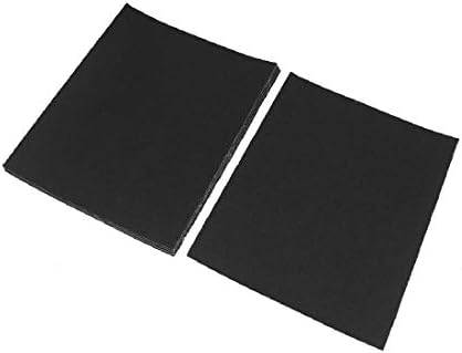 X-Dree 120 Grit Square Aluminum oxide Sandpaper Shanding Slies Grey 10 PCS (120 Grit Square Hojas de lija de Papel de Lija de óxido