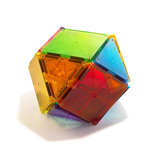 Магна-Плочки 32-Парче Јасни Бои Во Собата, Оригиналниот Магнетни Градежни Плочки За Креативни Отворен Игра, Едукативни Играчки За Деца