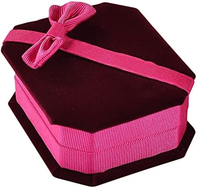 Прекрасна Кутија За Кадифени Прстени Премиум Кутија За Подароци Од Кадифени Прстени За Предлог За Свадба Кутија За Складирање Накит
