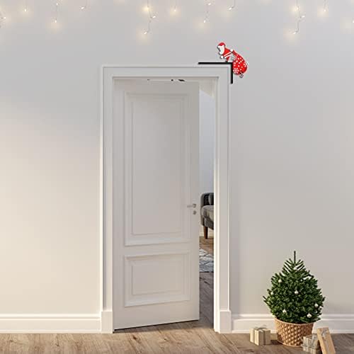 1 парчиња Санта Клау Божиќна врата Аголна декорација DIY зашиени креативци Дома украси Домови Декор смешни на мојата врата агол