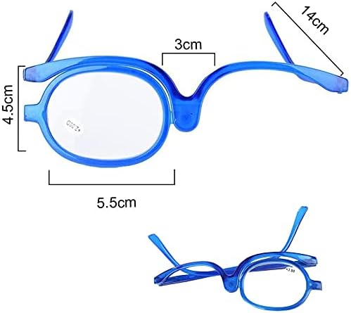 NSWD Окото го сочинува Глас, зголемувачки очила за шминка, спектакли за шминкање на очите, превртете ги леќите за преклопување на козметичко