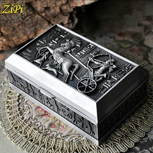 Анкус Зипи Ретро корејска кутија за накит за принцези во Европски стил древен египетски метален накит кутија за чување прстени подароци за