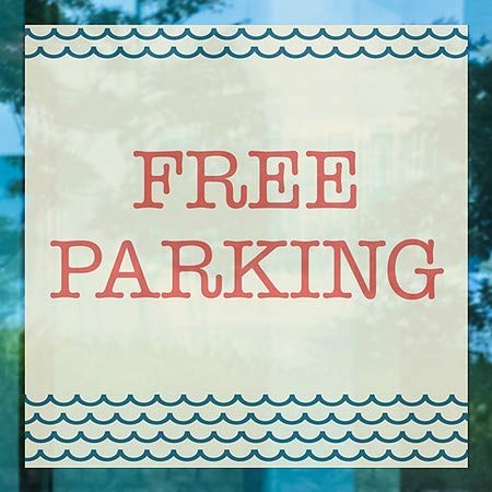 CGSignLab | Бесплатен Паркинг-Наутички Бран Прицврстување На Прозорецот | 24x24