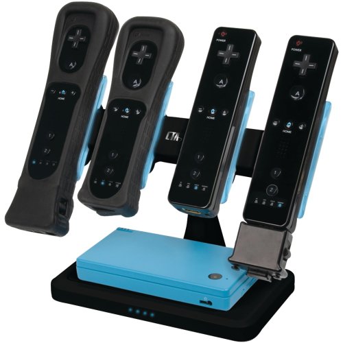 CTA Дигитален Nintendo Wii /Dsi Xl/Dsi Четирикратен Вертикален Индукциски Полнач