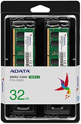 АДАТА Премиер 32GB DDR4 3200MHz CL22 PC4-25600 260-Пински SODIMM Меморија RAM Меморија Двоен Пакет