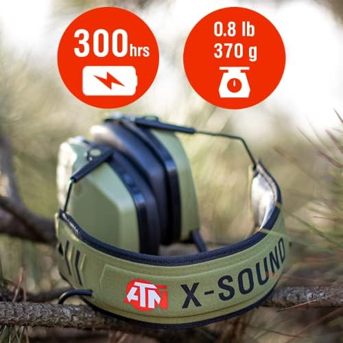 ATN X-Sound Smart Sumper Sulter Protector со намалување на автоматско бучава, Bluetooth врска, 300+ часа на траење на батеријата