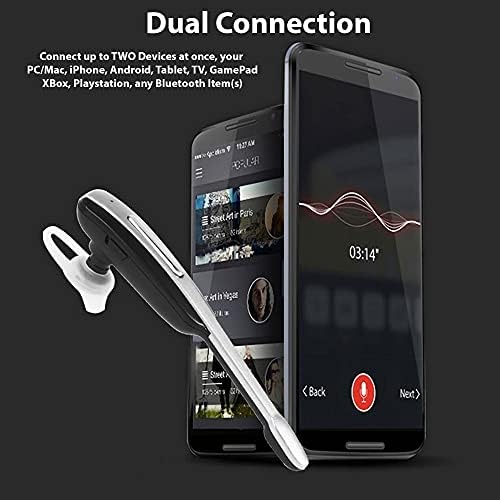 Слушалките за слушалки на Tek Styz компатибилни со Motorola Moto Moto E во уво безжичен Bluetooth бучава Откажување на слушалките