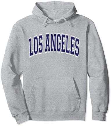 Лос Анџелес Калифорнија Калифорнија, варсити стил, морнарица сина текст, пулвер качулка